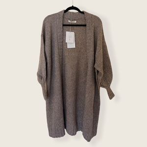 New Christy Dawn Brown Cashmere Blend Cardigan